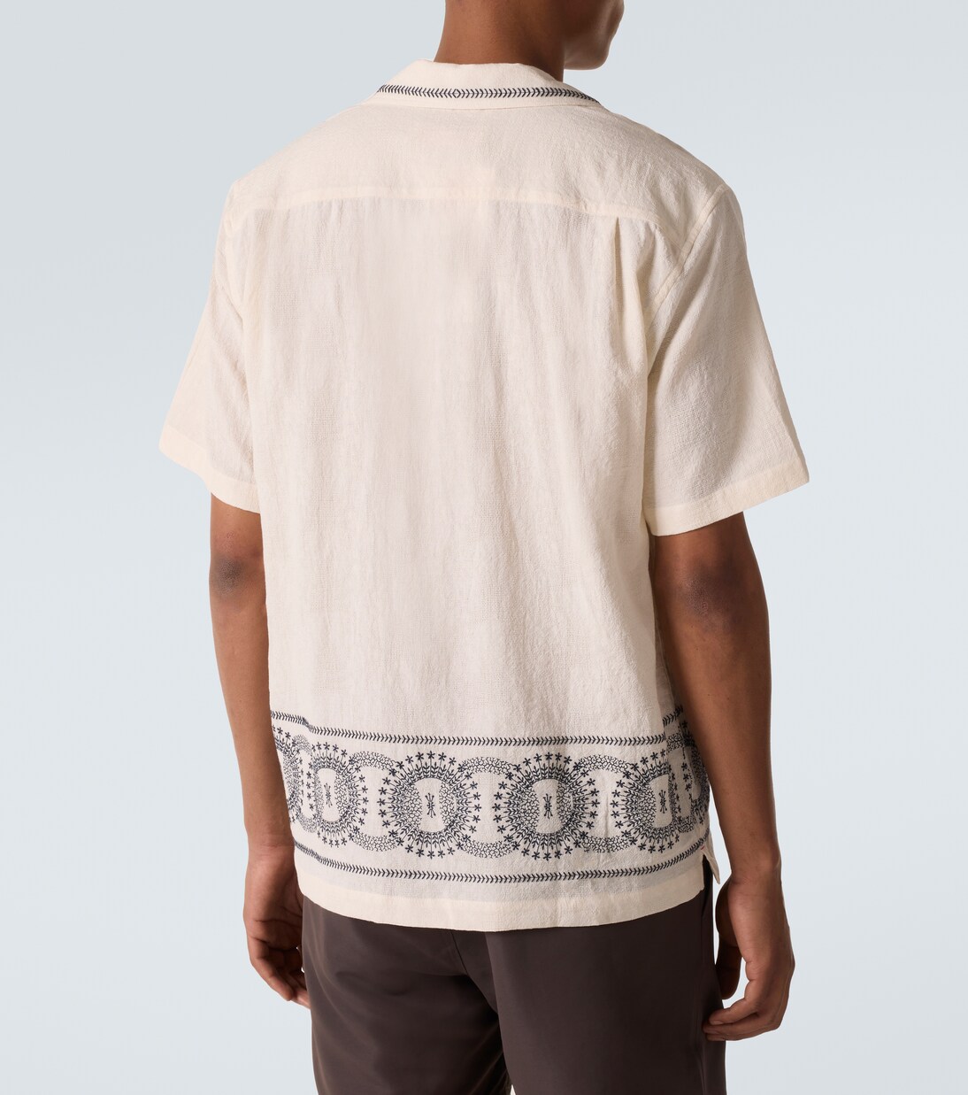 Maitan printed cotton bowling shirt | Orlebar Brown