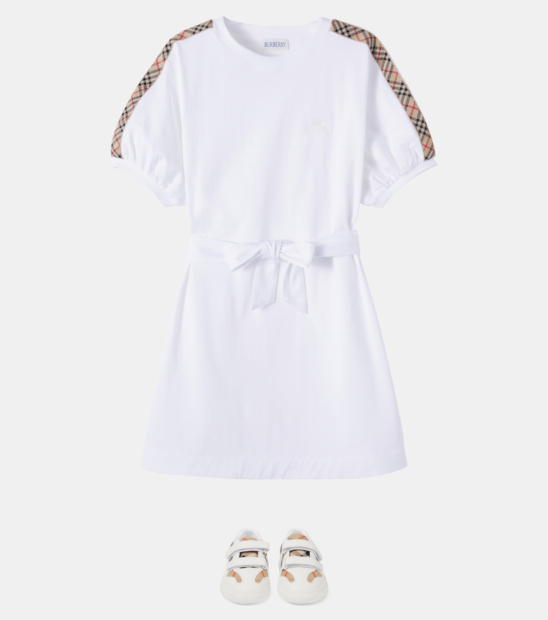 Kleid Burberry Check aus Baumwoll-Jersey | Burberry Kids