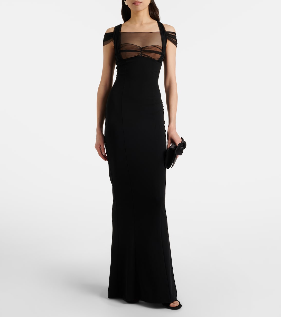 Draped maxi dress | Nensi Dojaka