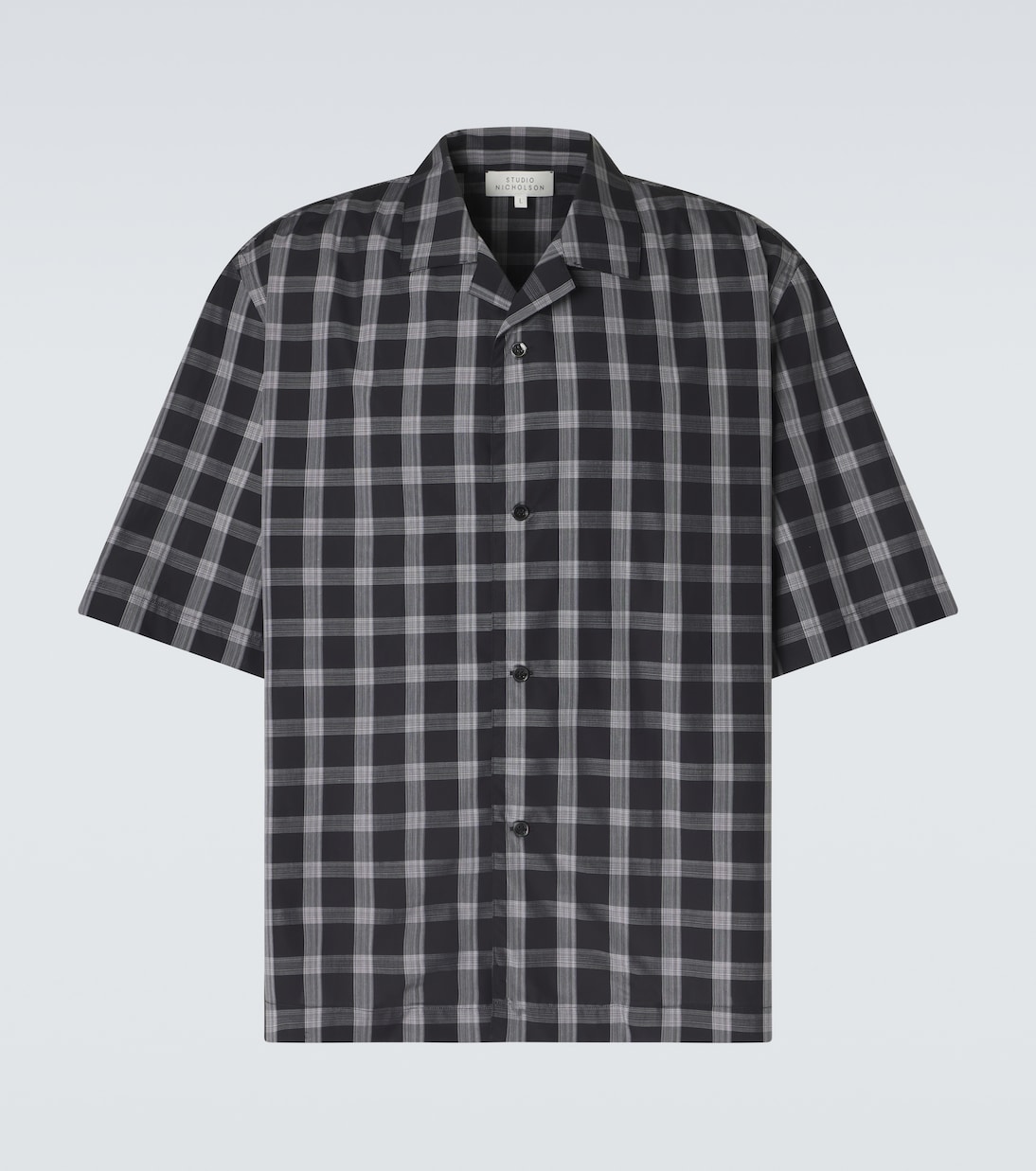 Kline checked cotton bowling shirt | Studio Nicholson