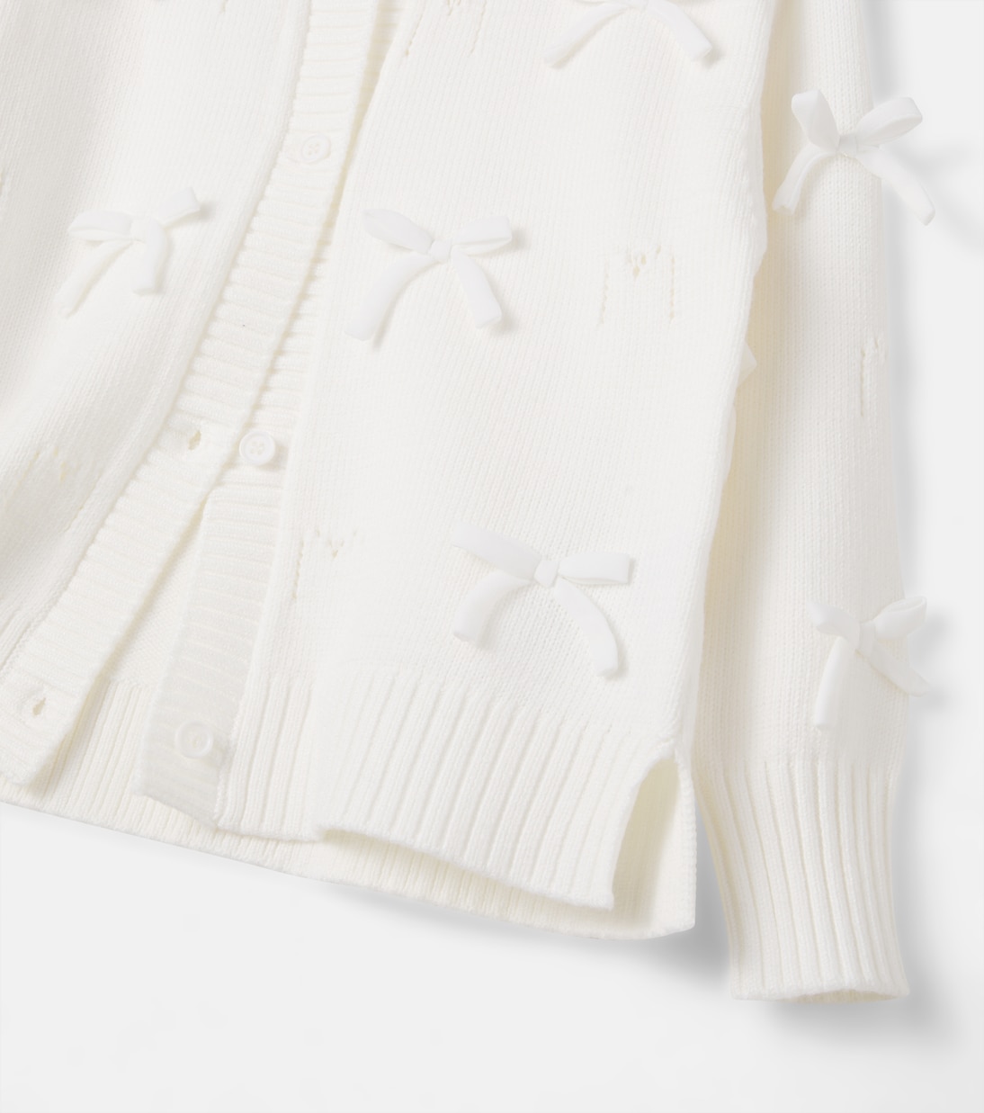 Bow-detail cardigan | Monnalisa