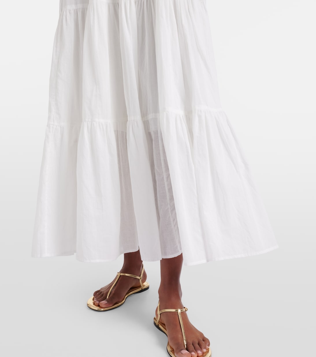 Vestido largo Jay de muselina de algodón | Poupette St Barth