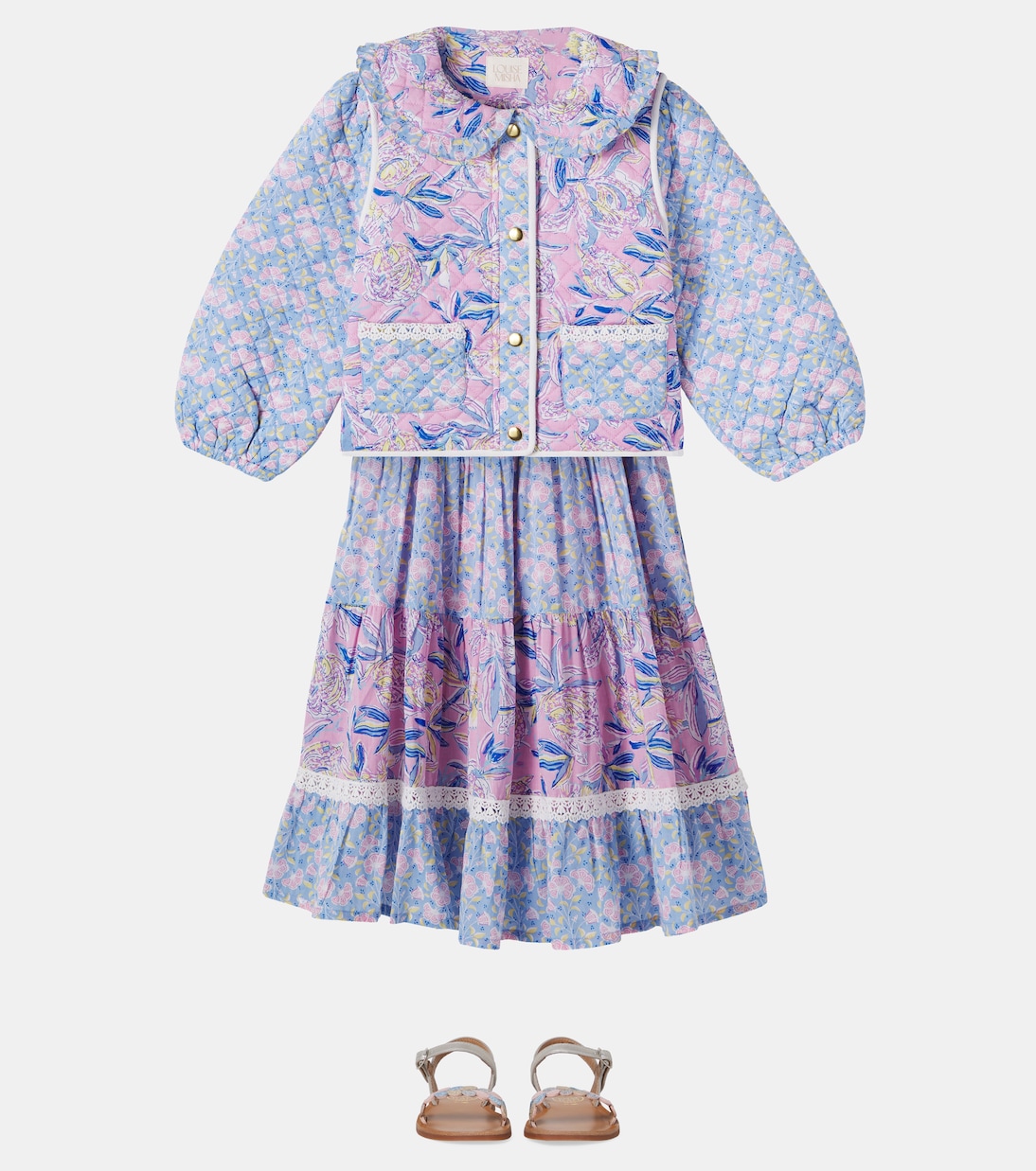 Joulia floral quilted cotton jacket | Louise Misha