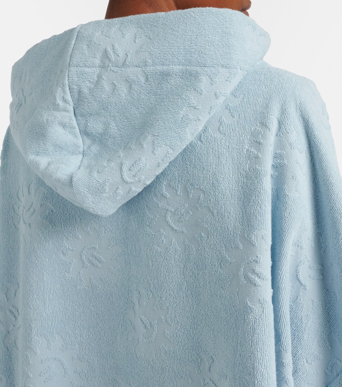 Hooded cotton terry poncho | Hunza G