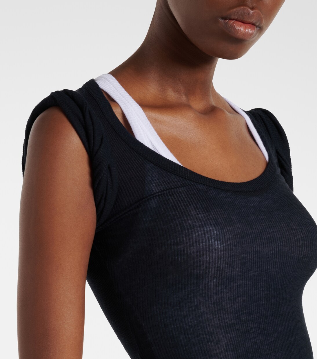 Vestido midi acanalado | Alaïa