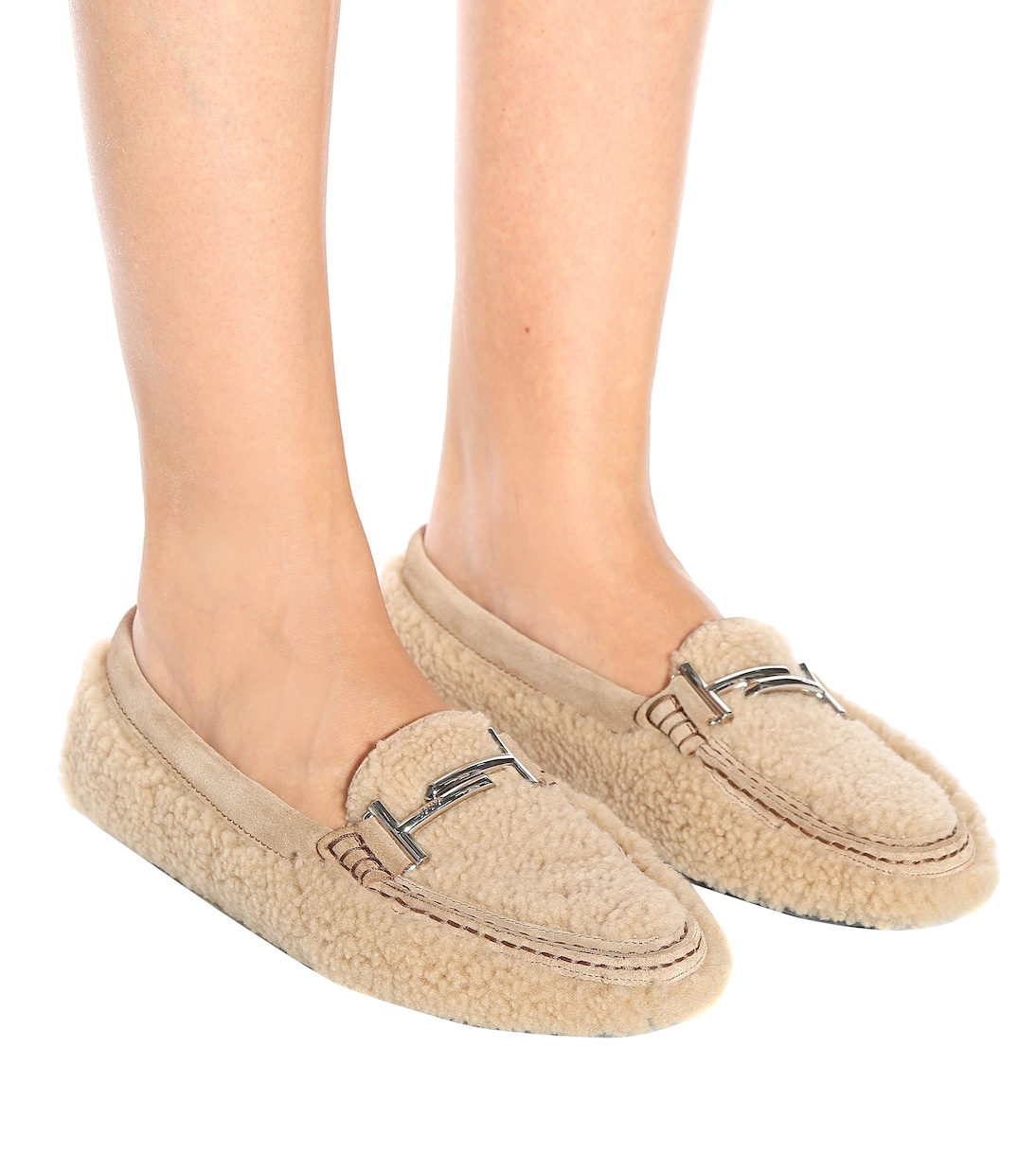 Double T shearling loafers | Tod's