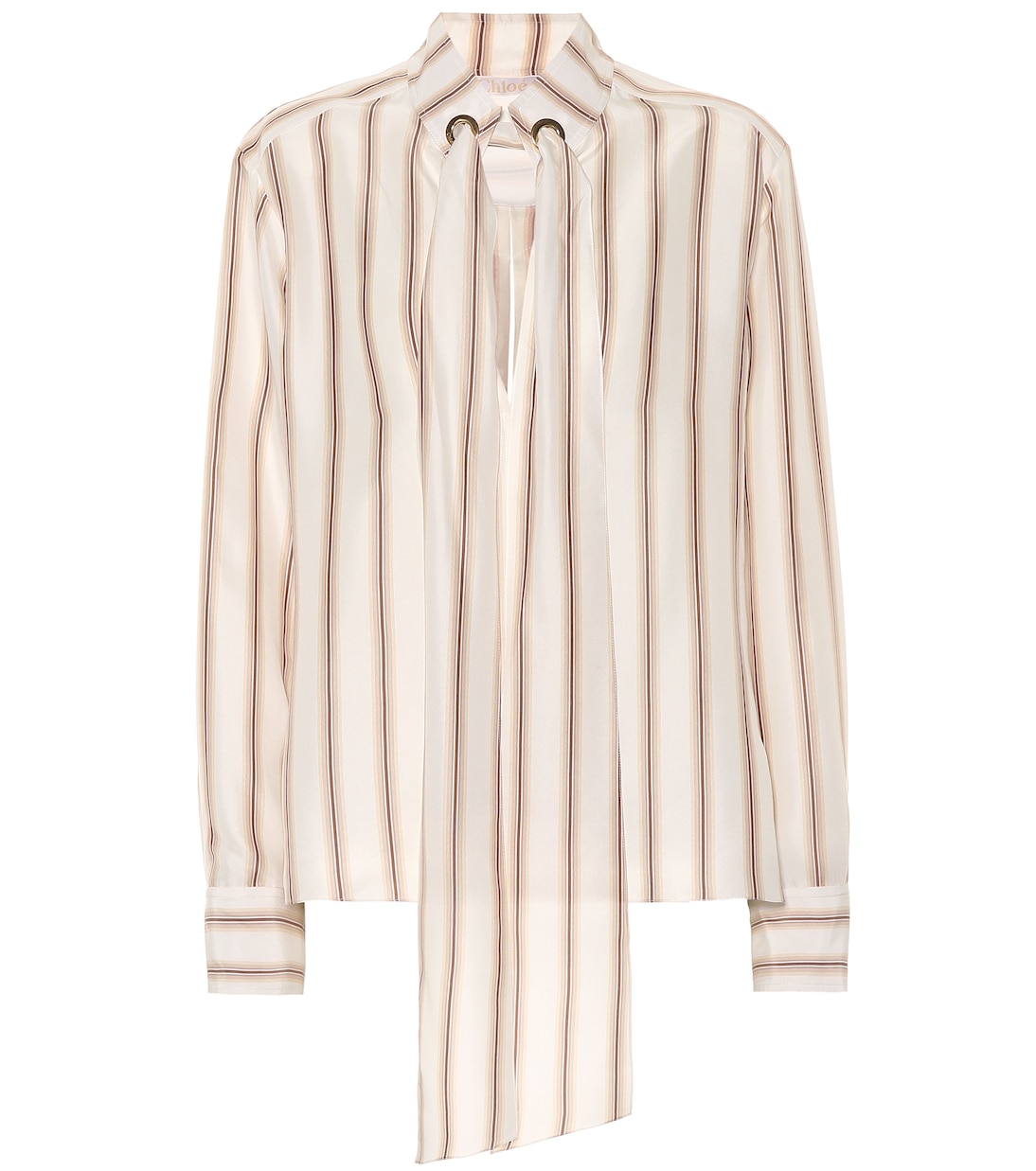 Striped silk satin blouse | Chloé