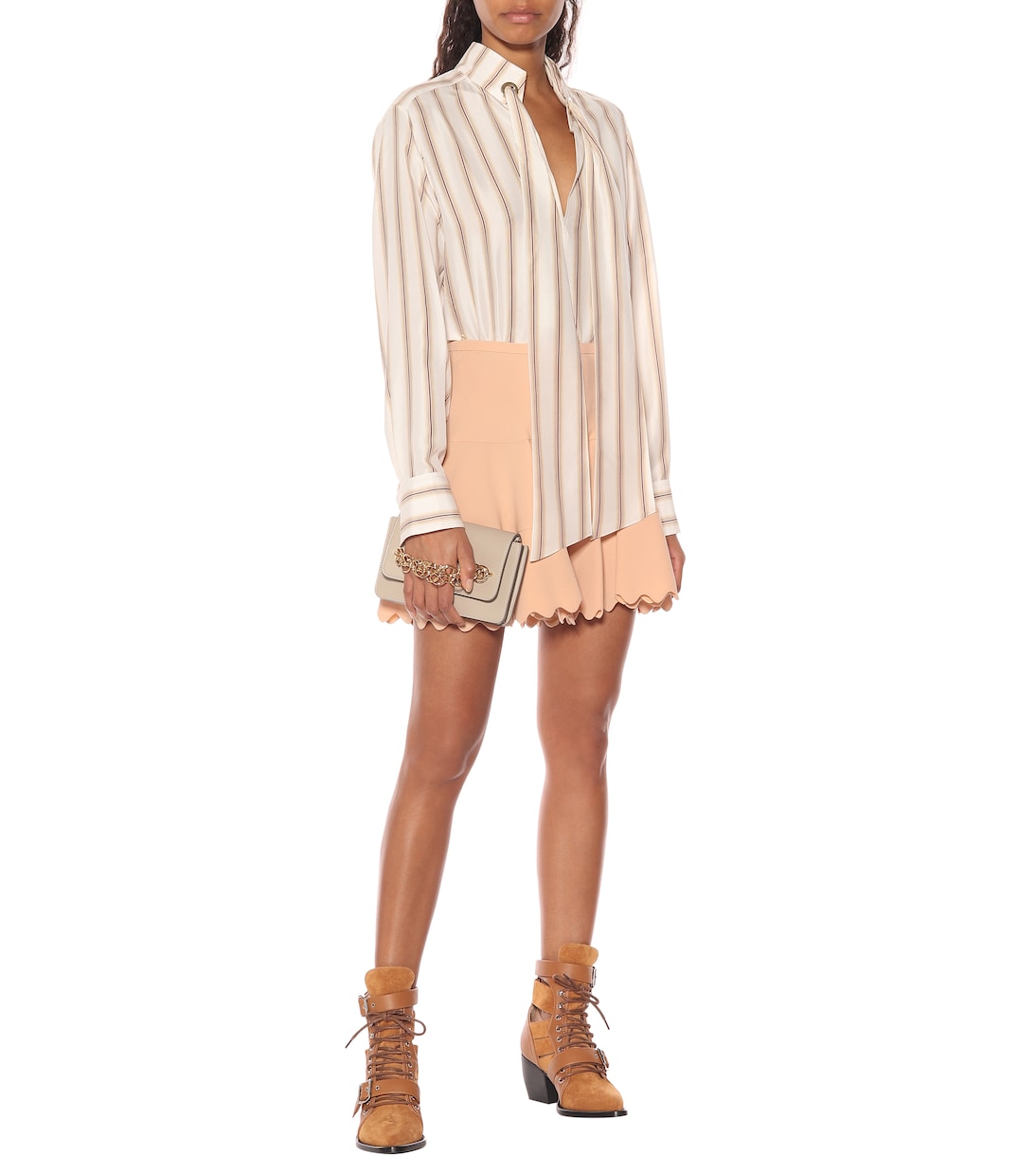 Striped silk satin blouse | Chloé