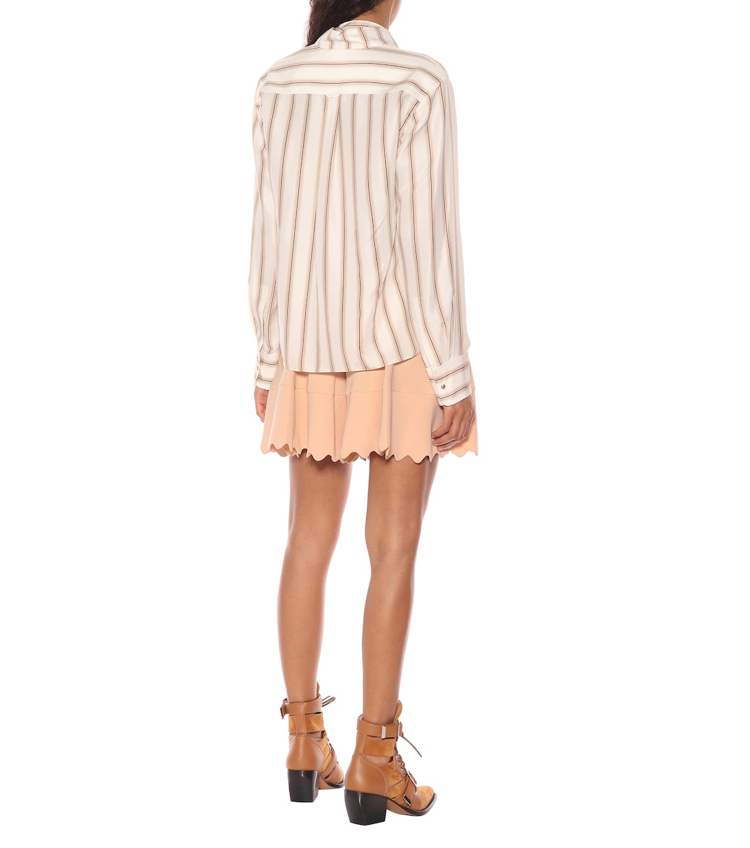 Striped silk satin blouse | Chloé