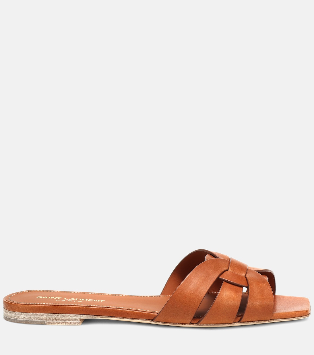 Tribute Nu Pieds 05 leather slides | Saint Laurent
