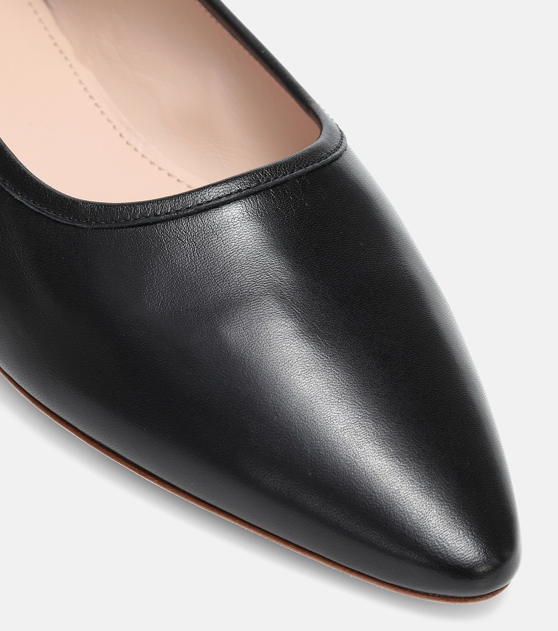 Ballerine in pelle con cristalli | Miu Miu