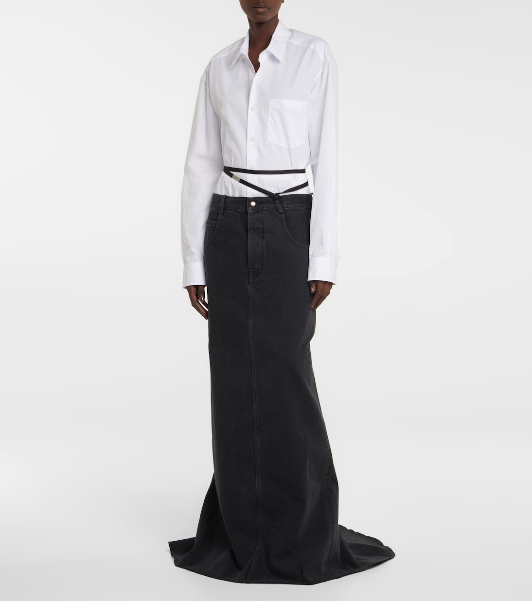 Goele denim maxi skirt | Ann Demeulemeester