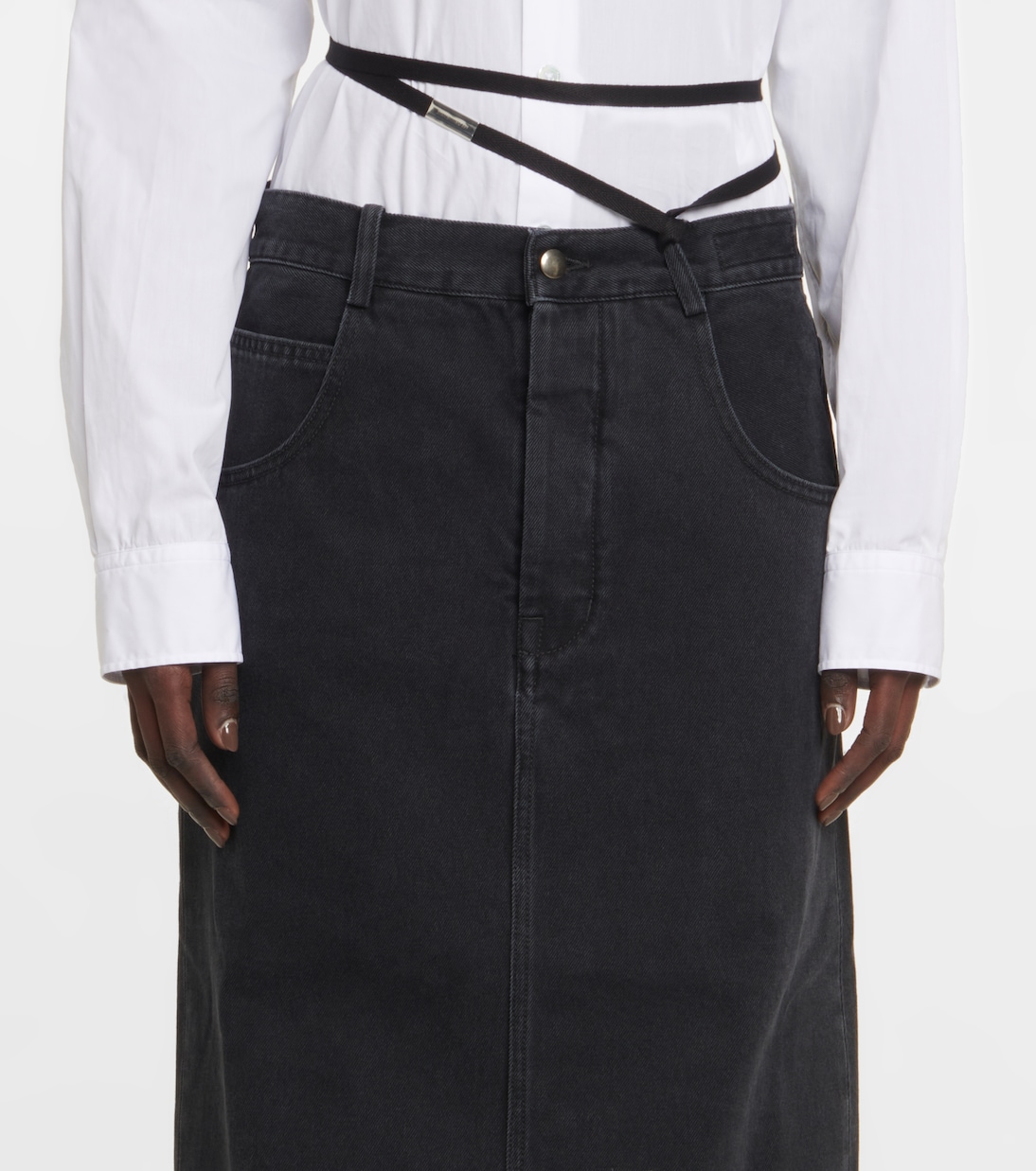 Goele denim maxi skirt | Ann Demeulemeester