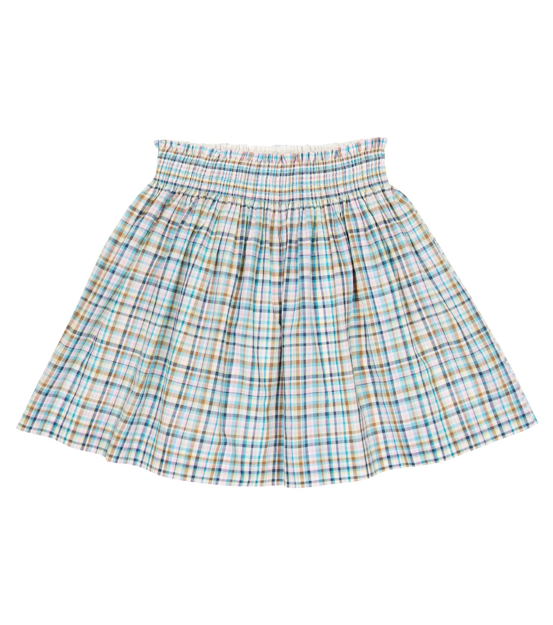 Nouméa checked cotton skirt | Bonpoint