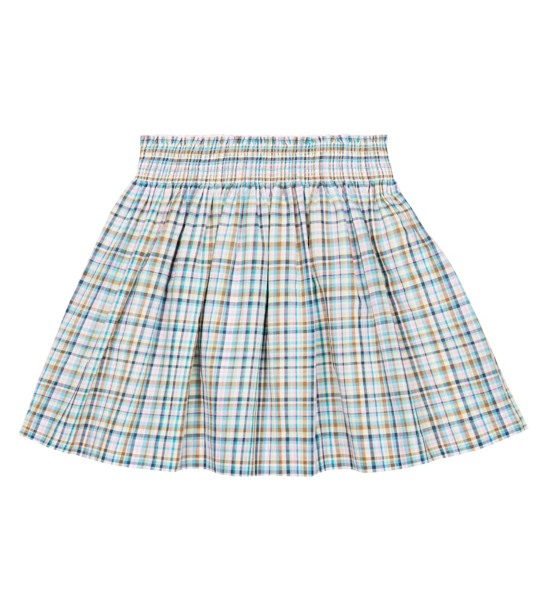 Nouméa checked cotton skirt | Bonpoint