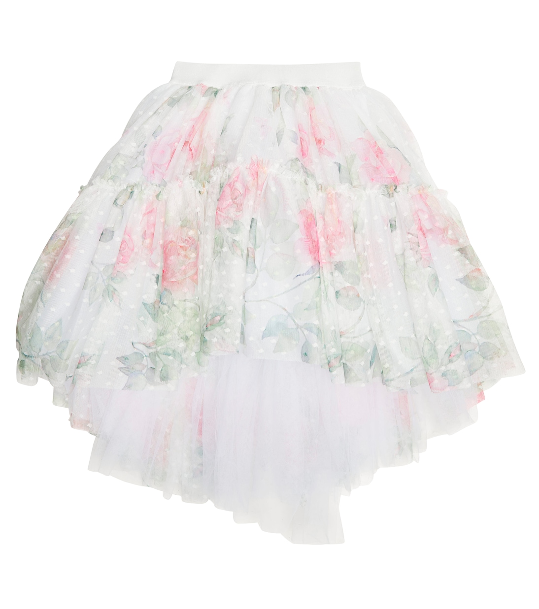 Jupe en tulle à fleurs | Monnalisa