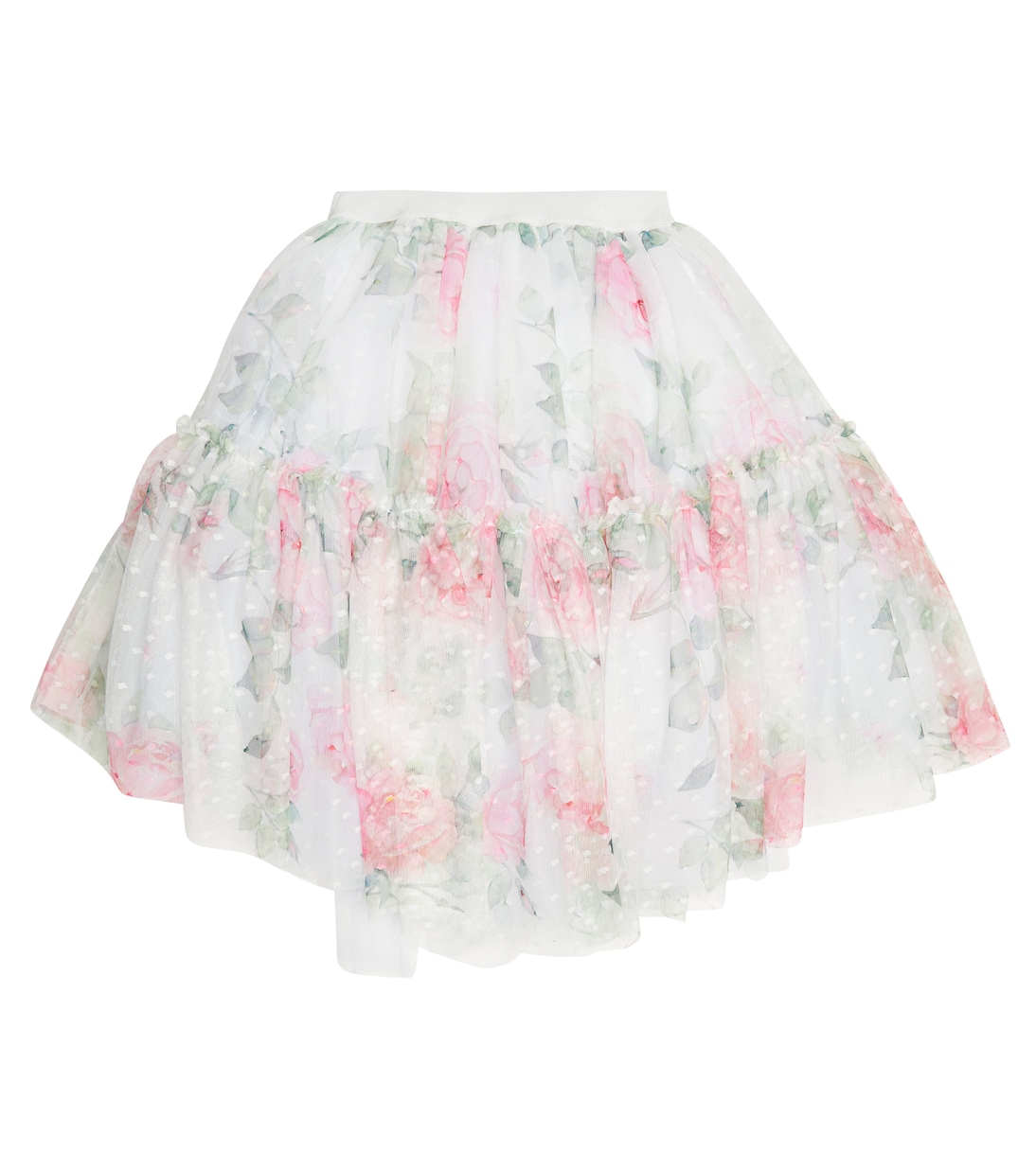 Jupe en tulle à fleurs | Monnalisa