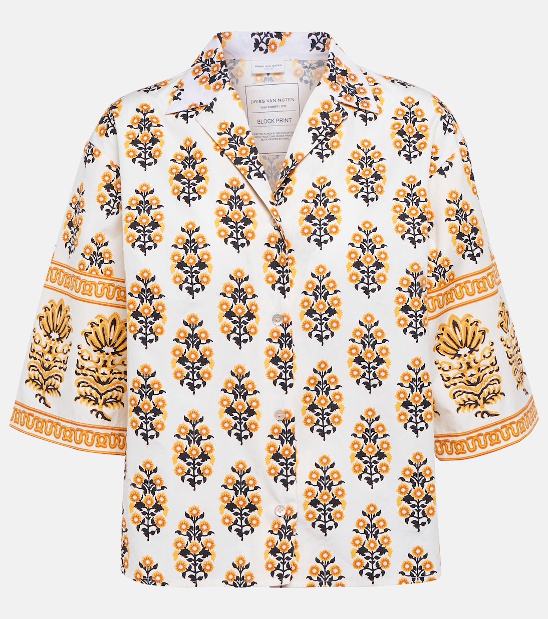 Camicia in cotone con stampa | Dries Van Noten