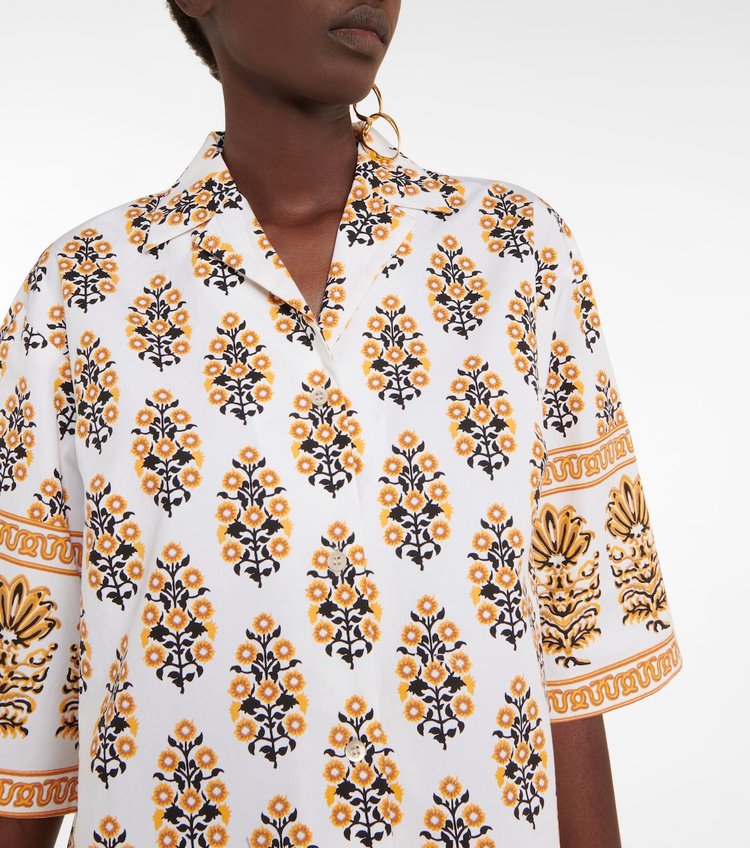Camicia in cotone con stampa | Dries Van Noten