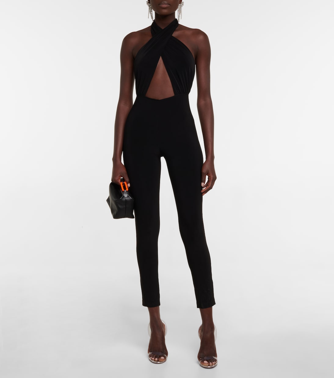 Mono con cuello halter | Norma Kamali