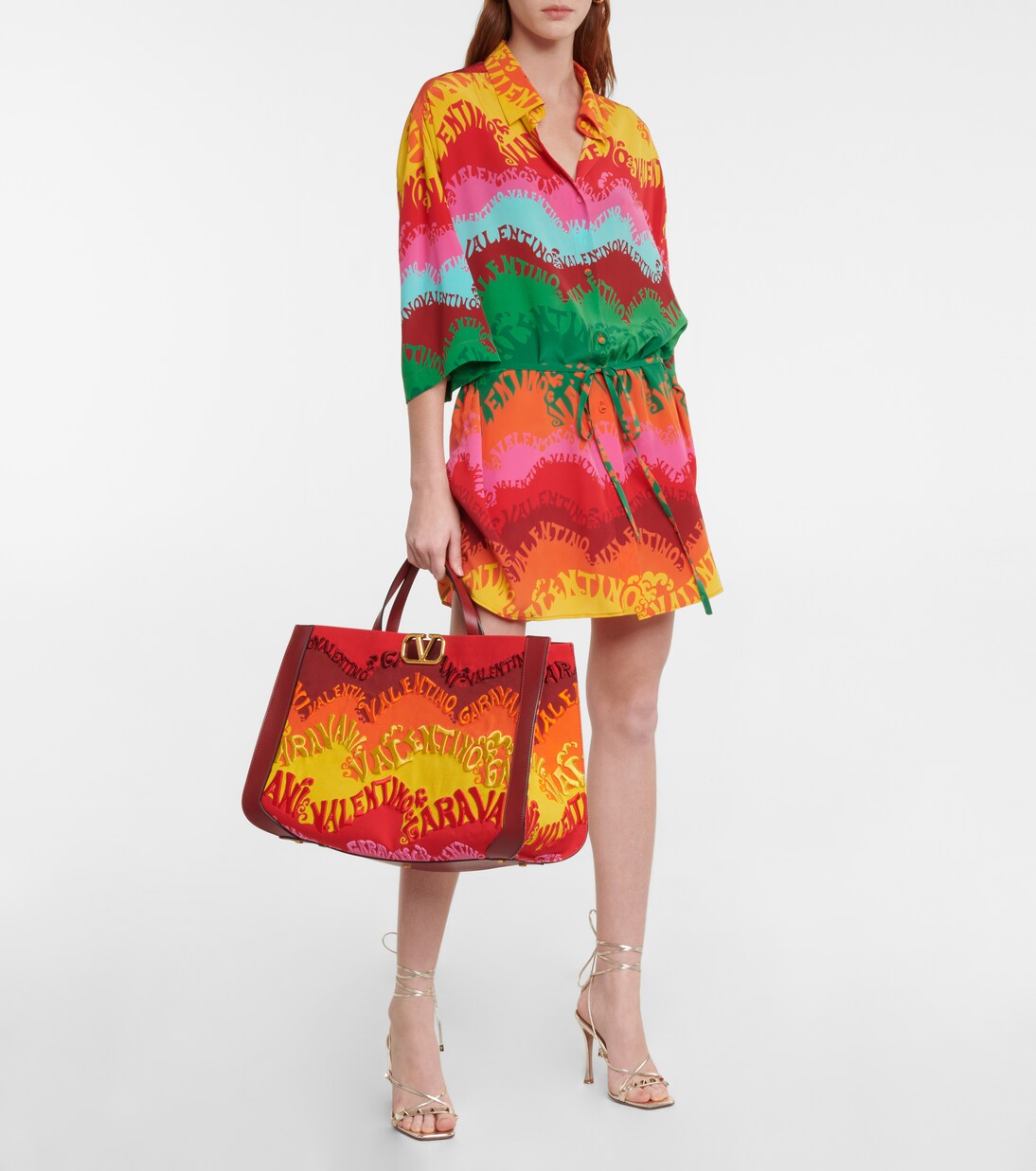 Rockstud皮革凉鞋 | Valentino Garavani