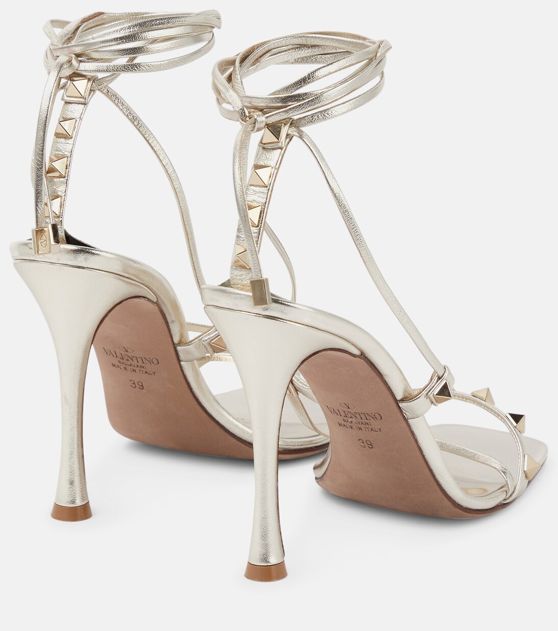 Rockstud皮革凉鞋 | Valentino Garavani