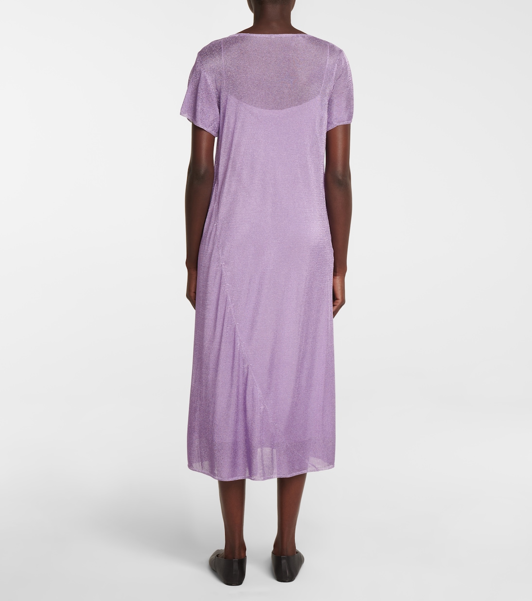 Pasol metallic knit midi dress | The Row