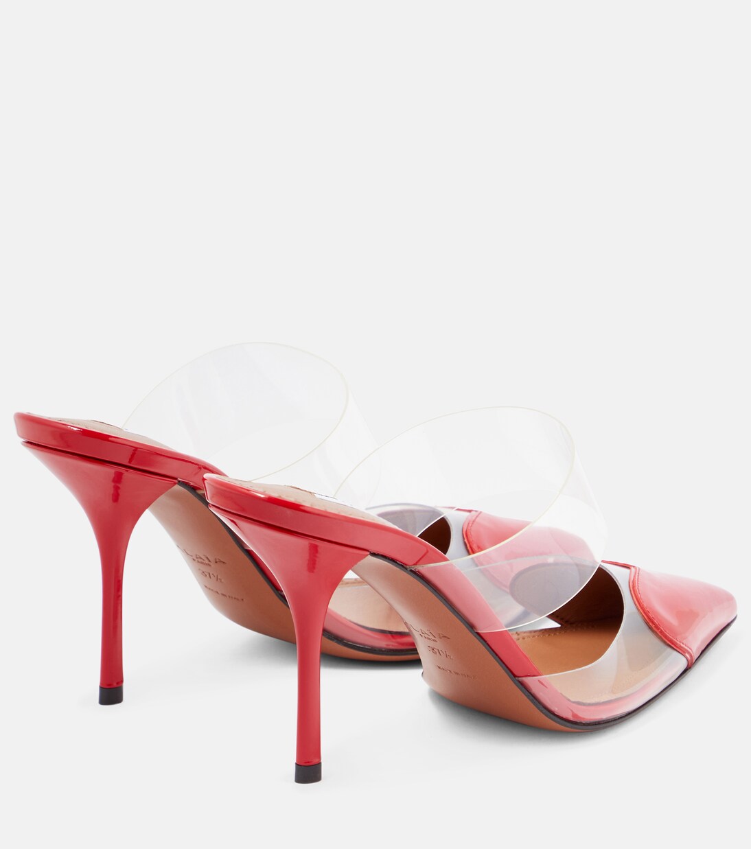 Cœur patent leather and PU mules | Alaïa