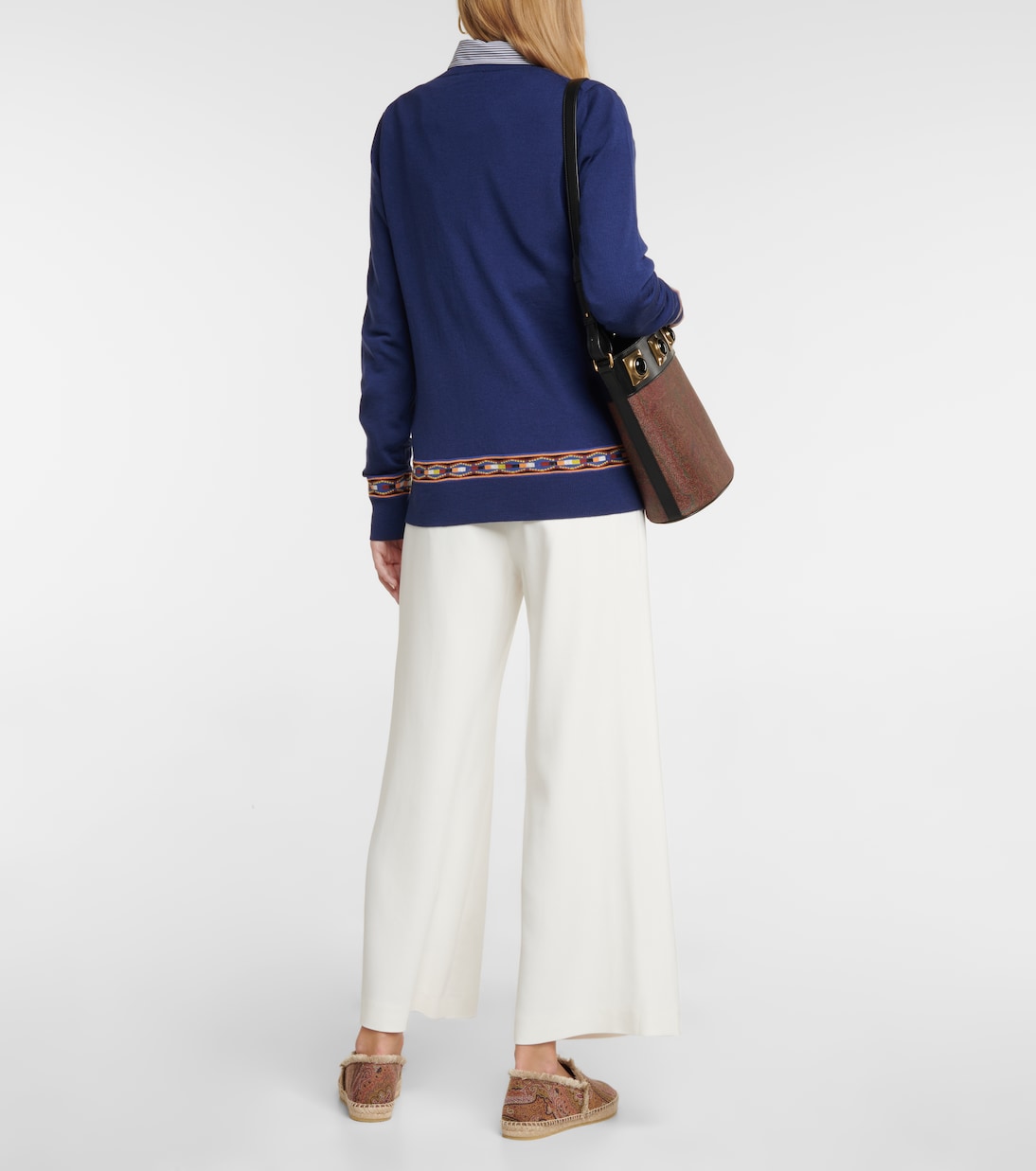 Wool and cotton-blend cardigan | Etro