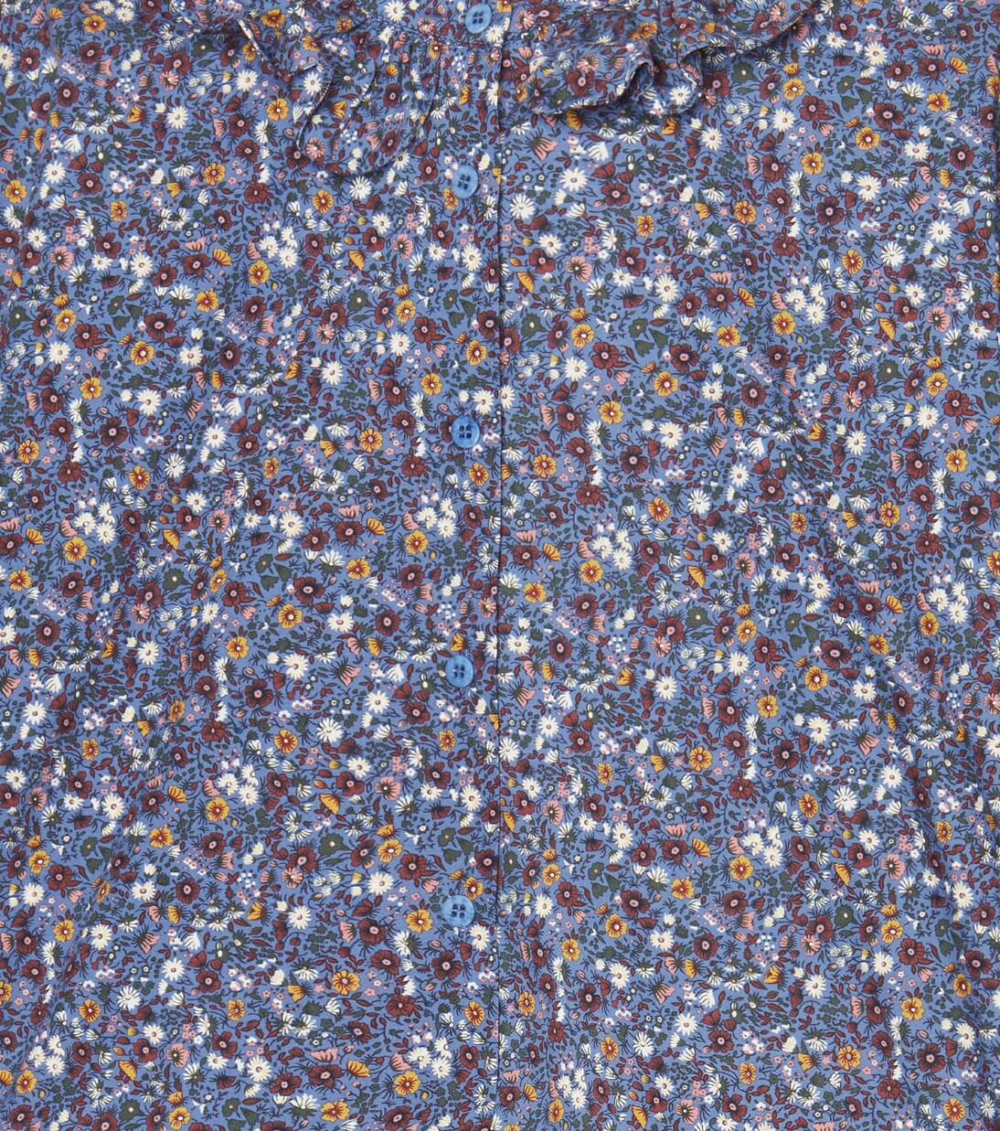 Camicia in cotone con stampa floreale | Il Gufo