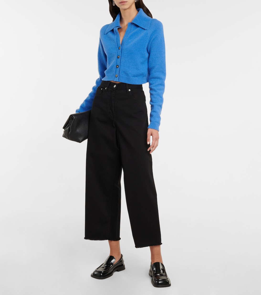 Josi wool-blend cropped cardigan | Nanushka