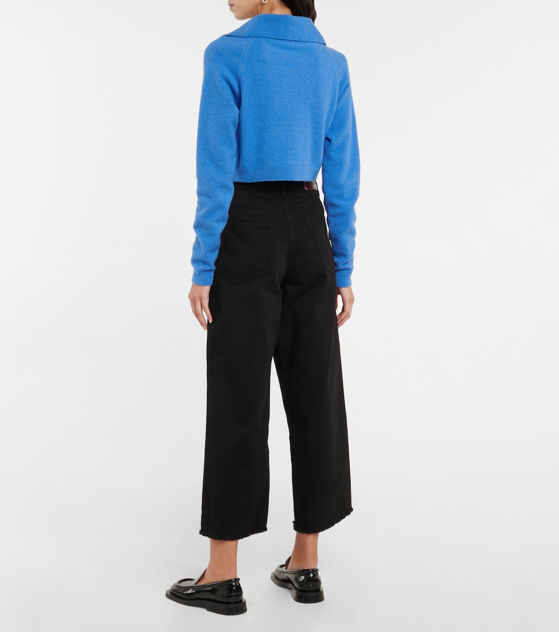 Josi wool-blend cropped cardigan | Nanushka