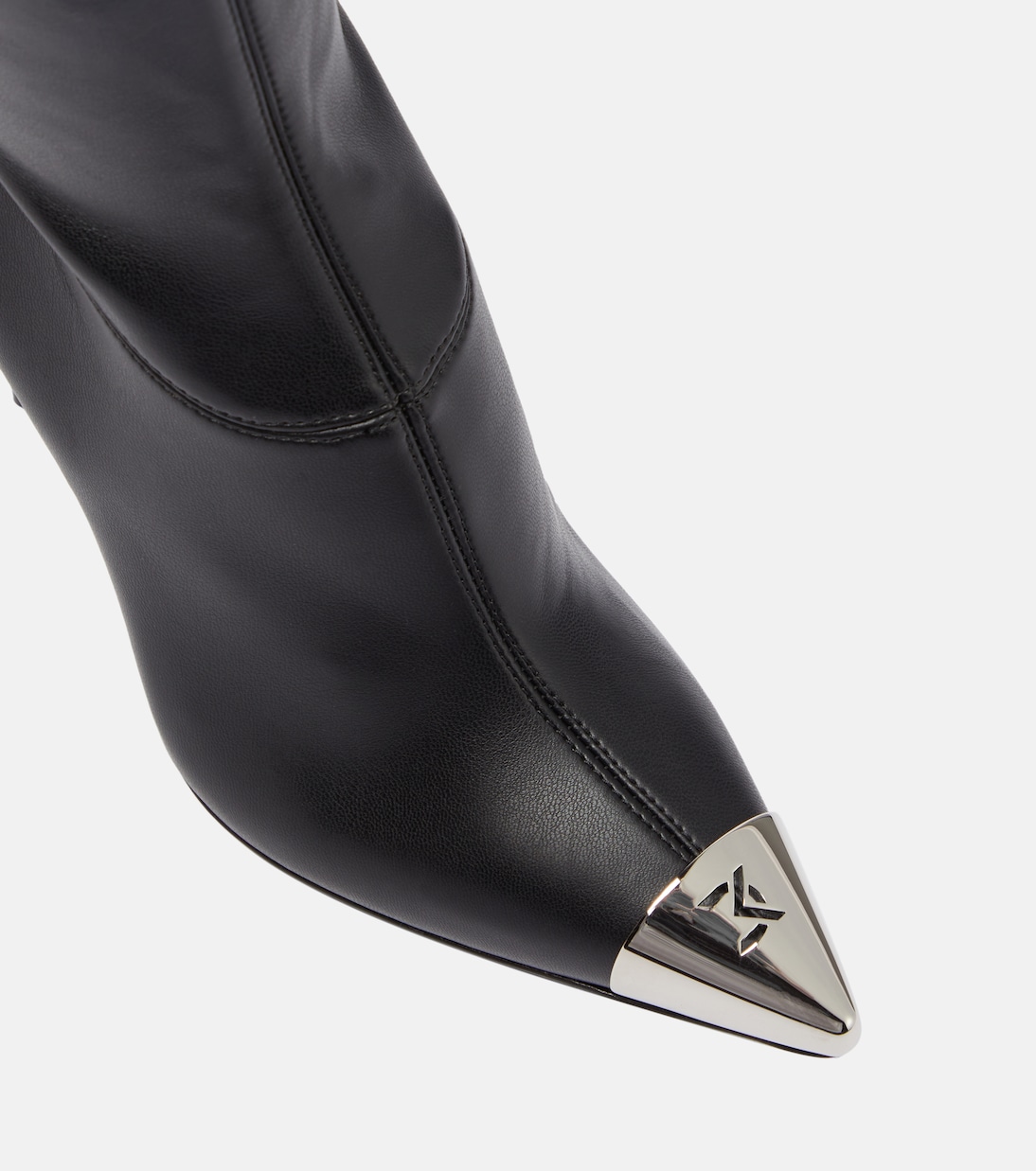 Faux leather over-the-knee boots | David Koma
