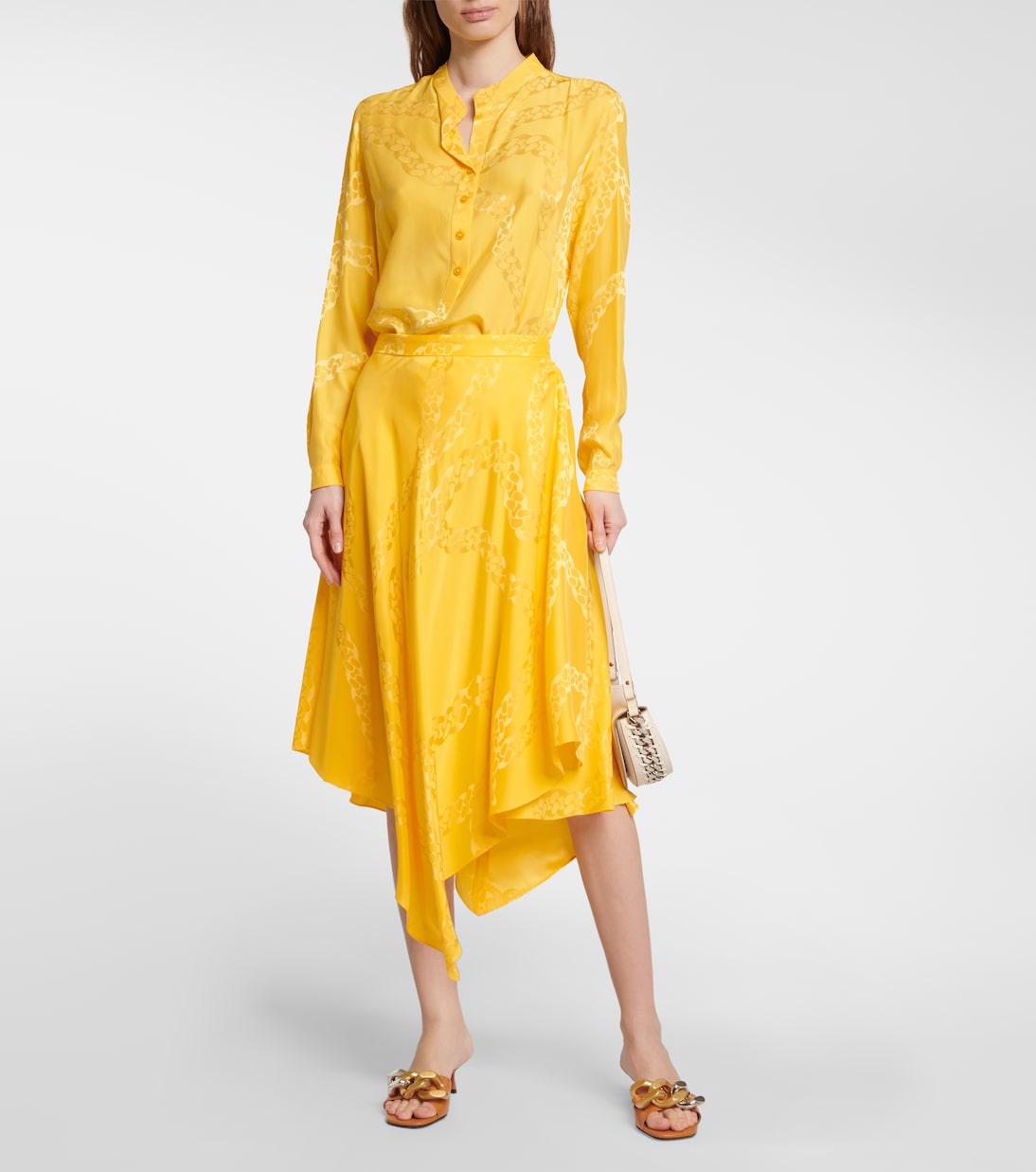 Falda midi asimétrica estampada | Stella McCartney