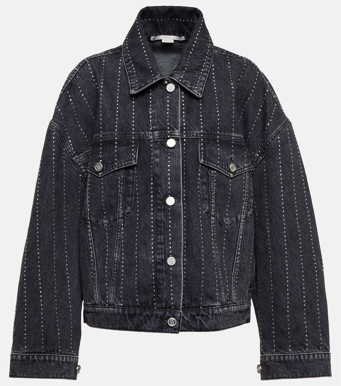 Crystal-embellished denim jacket | Stella McCartney