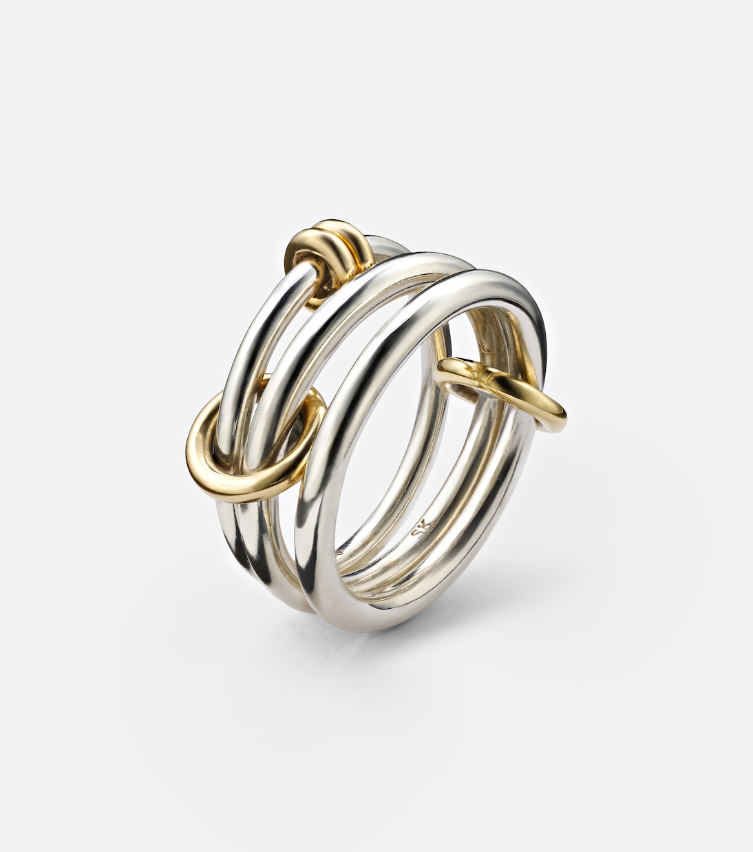 Anello in argento sterling e oro 18kt Raneth di Spinelli Kilcollin per giovani alla moda