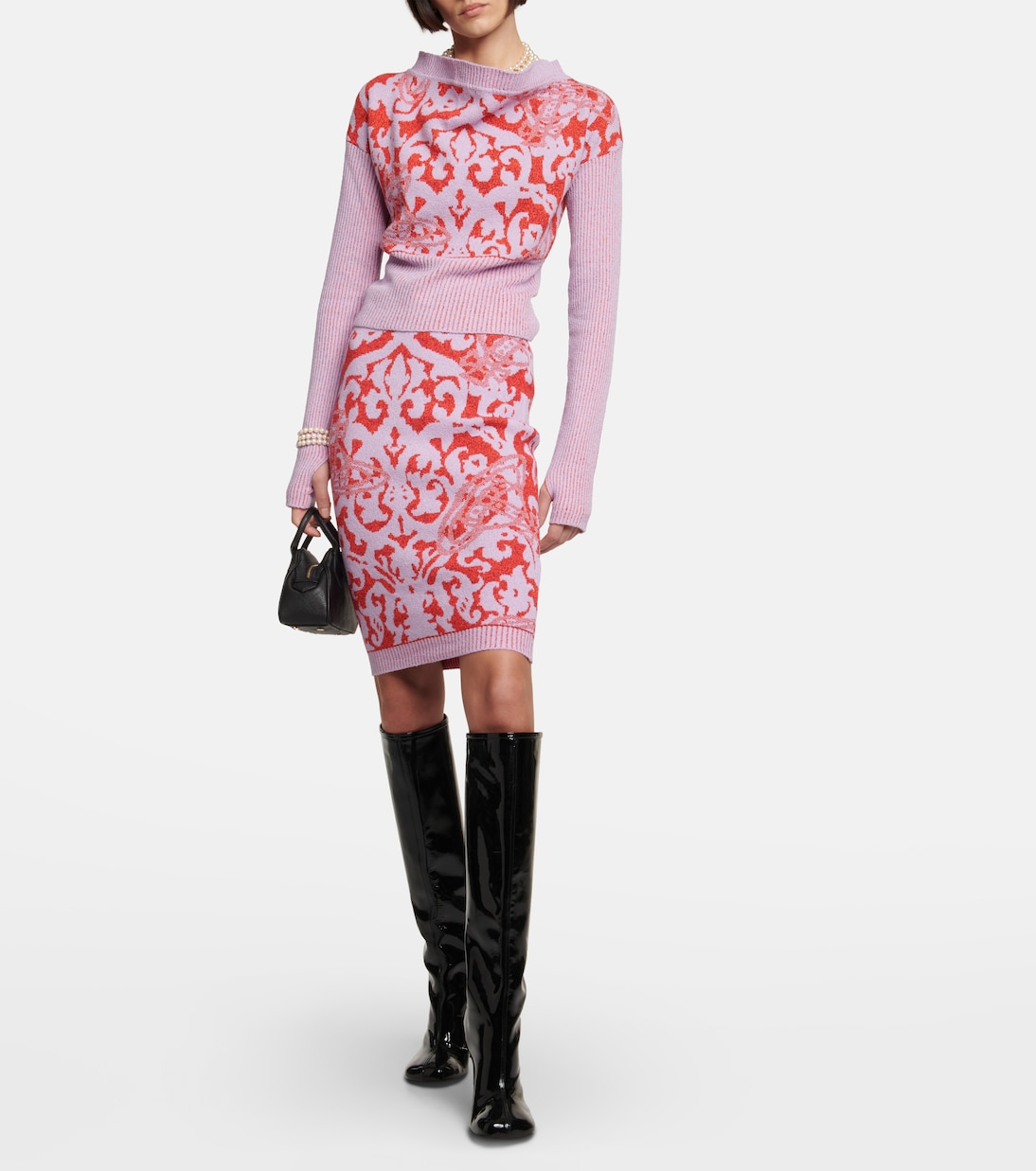 Falda midi Iron Orb de jacquard | Vivienne Westwood