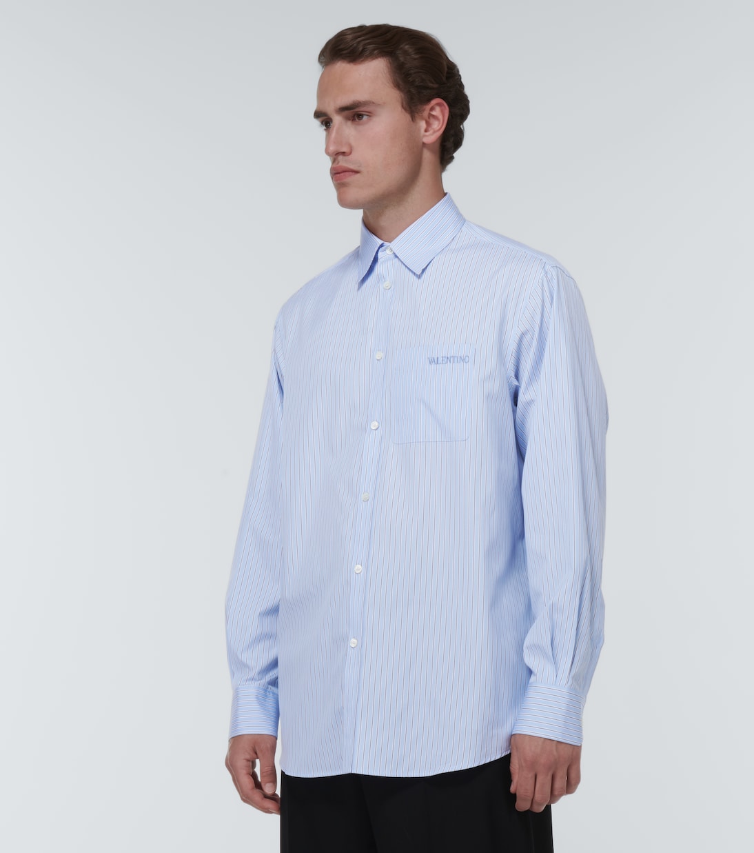 Camicia in cotone a righe | Valentino