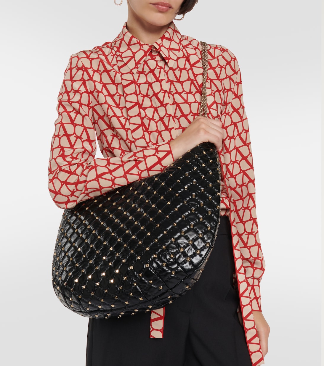 Sac Rockstud Spike Medium en cuir | Valentino Garavani