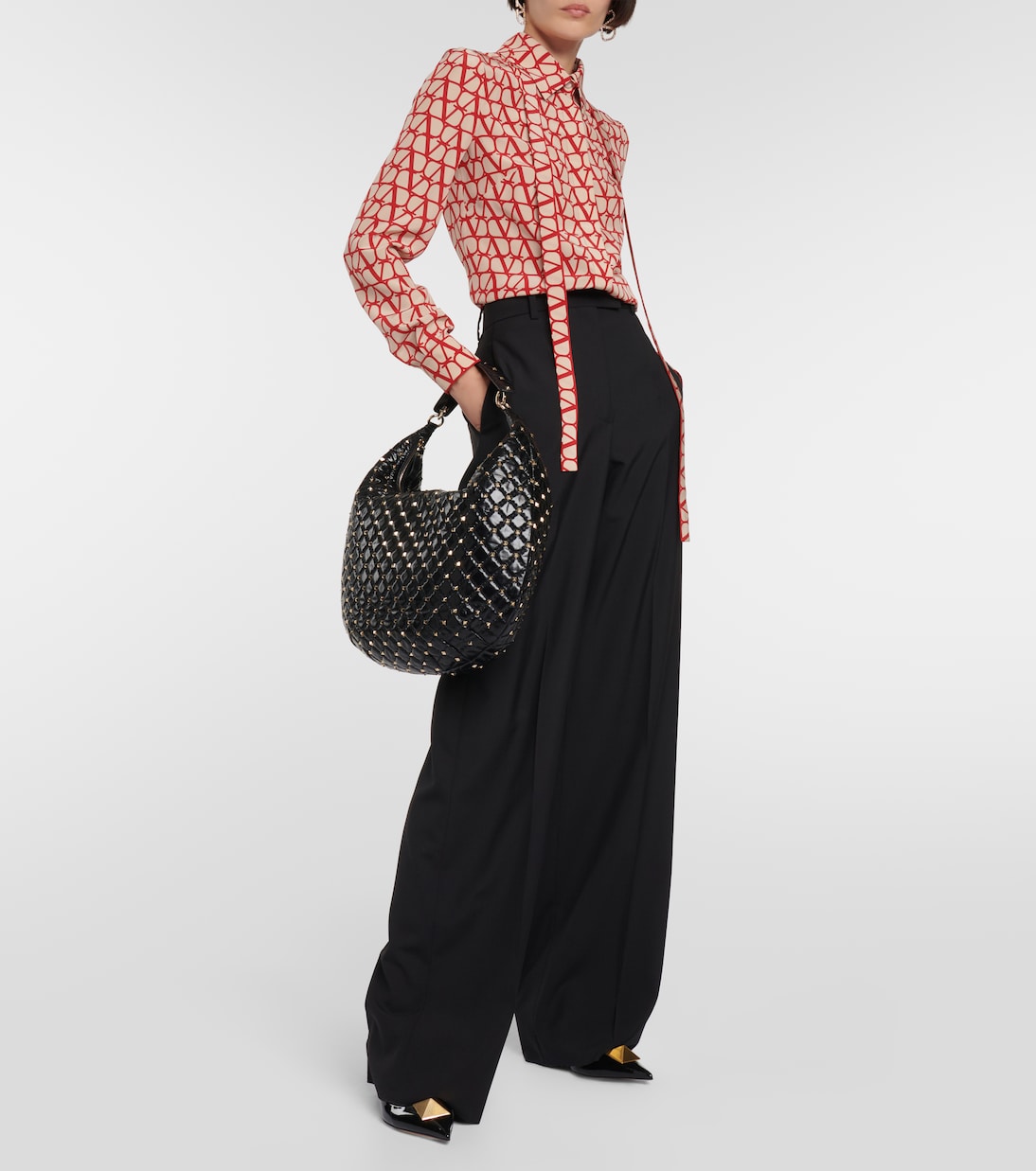 Sac Rockstud Spike Medium en cuir | Valentino Garavani
