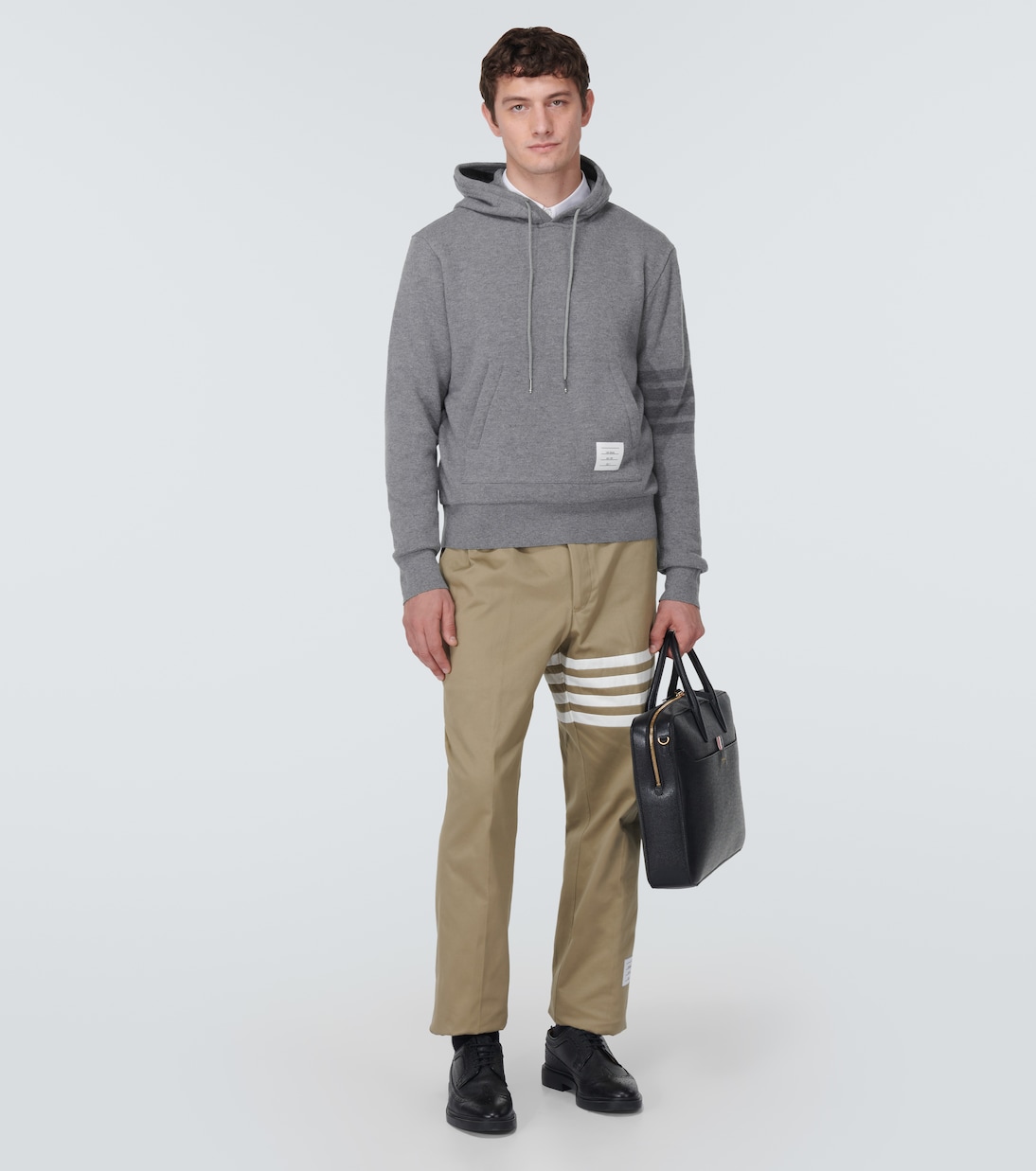 Felpa 4-Bar in lana vergine | Thom Browne