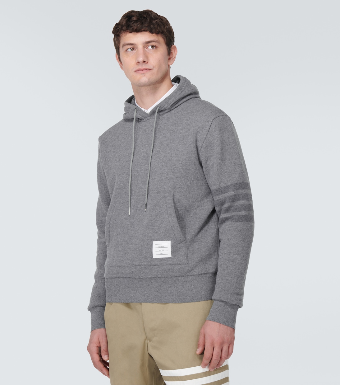 Felpa 4-Bar in lana vergine | Thom Browne