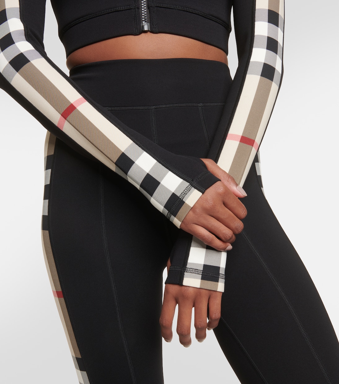 Burberry Check technical jersey track jacket | Burberry