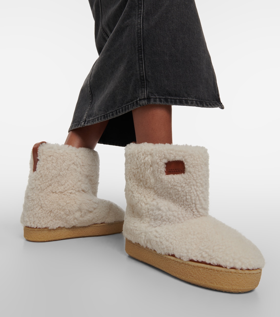 Frieze shearling ankle boots | Isabel Marant