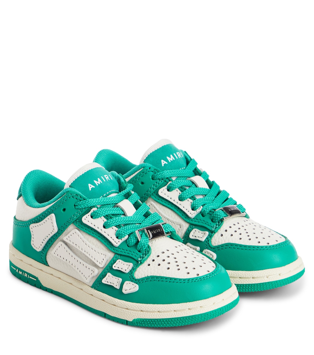 Skel Top leather low-top sneakers | Amiri Kids