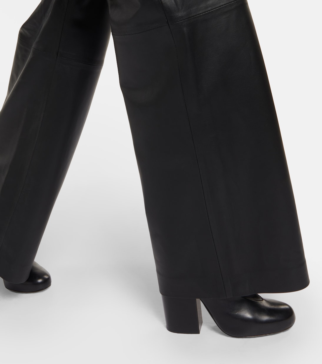 Pantalon ample Ashbridge en cuir | Joseph
