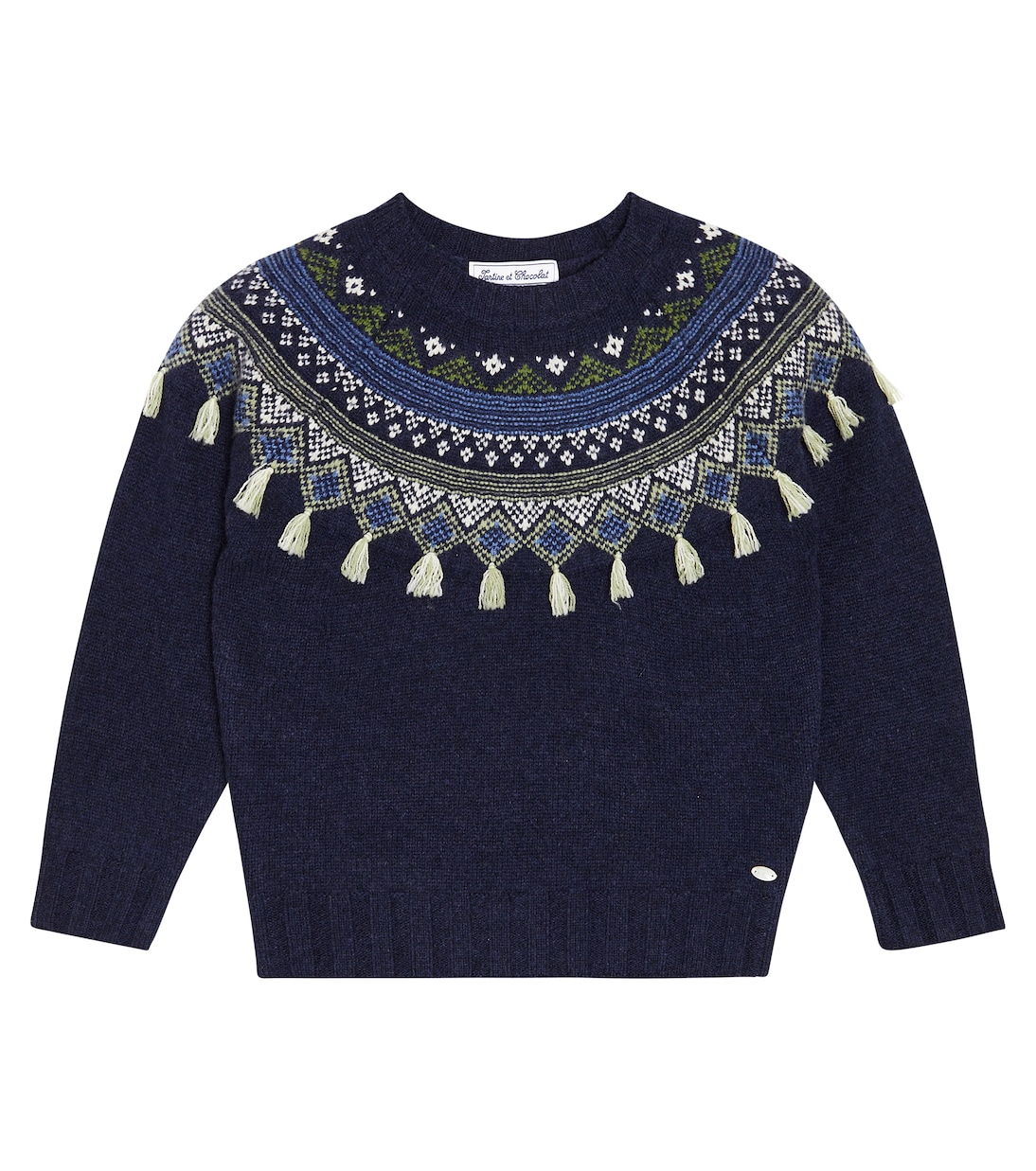 Pull en jacquard de laine mélangée | Tartine et Chocolat