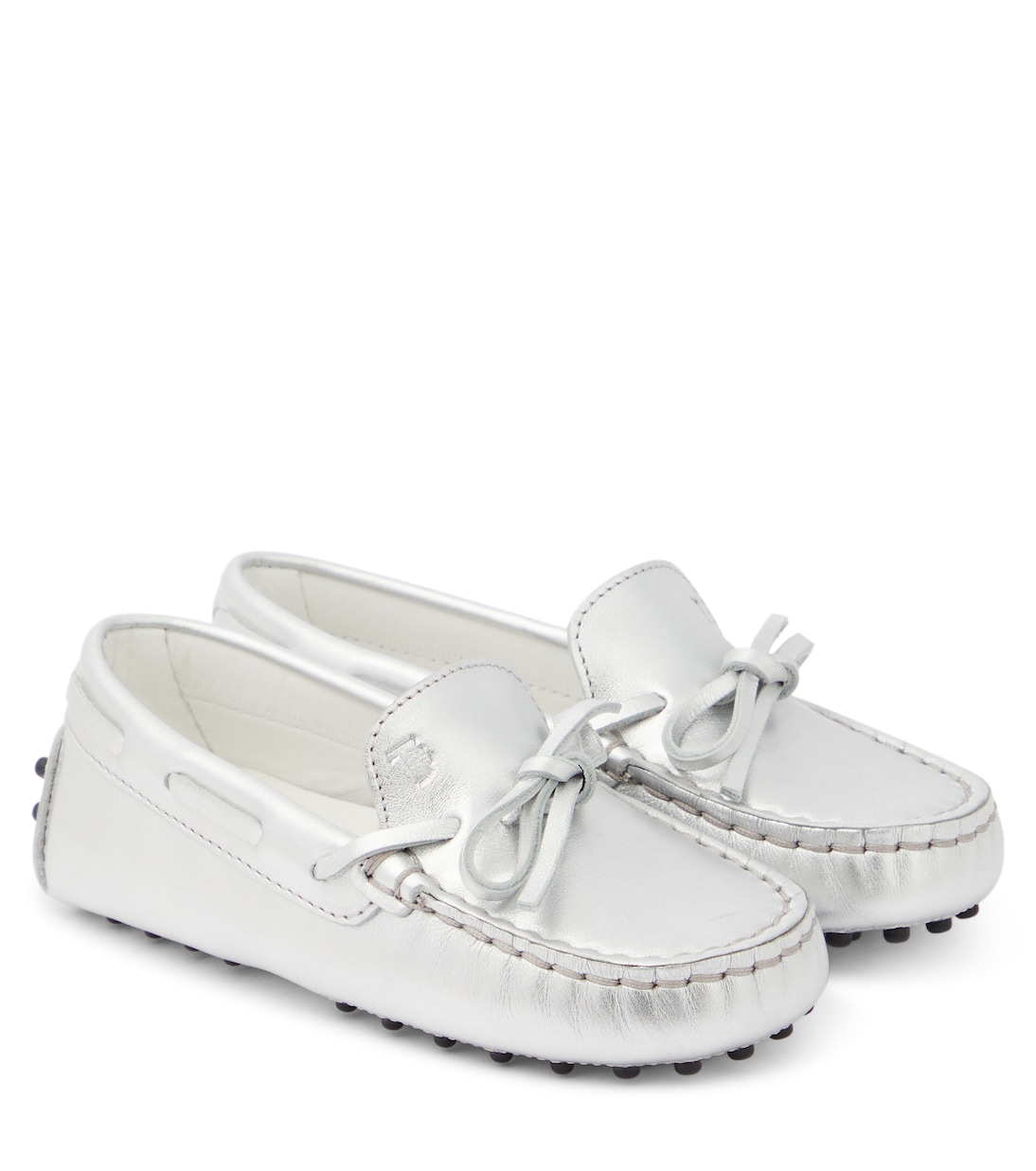 Mokassins Gommino aus Metallic-Leder | Tod's Junior