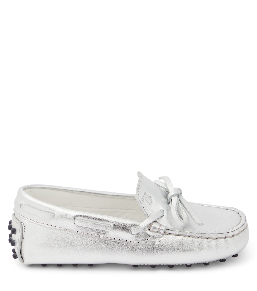 Mokassins Gommino aus Metallic-Leder | Tod's Junior