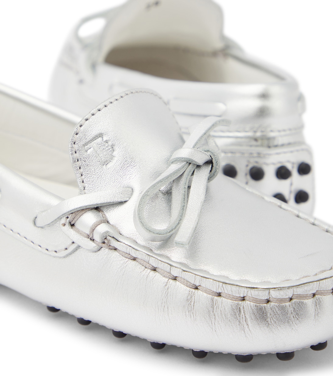 Mokassins Gommino aus Metallic-Leder | Tod's Junior